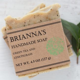 green tea lemongrass soap